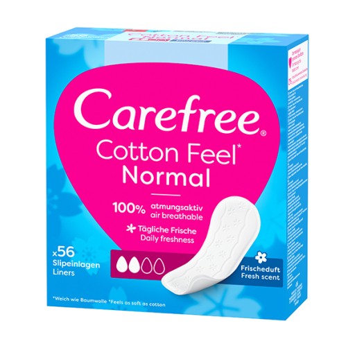 Прокладки для трусов CAREFREE Хлопковые со свежим ароматом 56 шт.