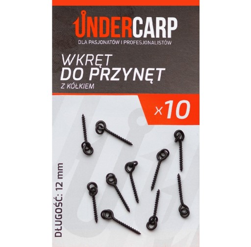 Undercarp Wkręt do przynęt z kółkiem 12 mm