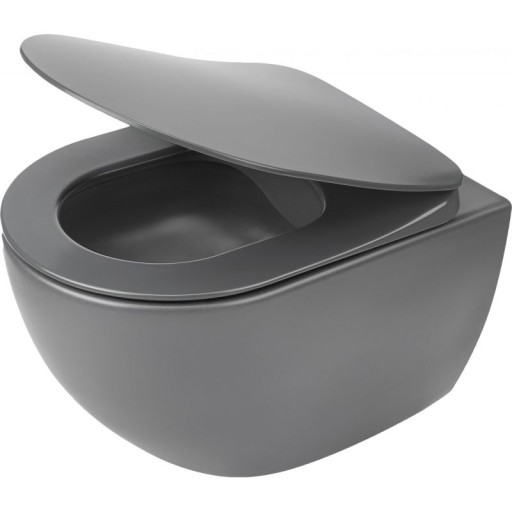 СИДЕНЬЕ ДЛЯ УНИТАЗА SLIM PEONIA TITANIUM МЕДЛЕННО ЗАКРЫВАЮЩЕЕСЯ