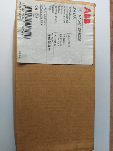Cewka do stycznika ZA185-80 220-230V 50Hz AC ABB