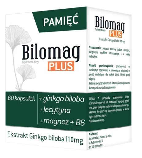 Bilomag Plus, 60 kapsułek