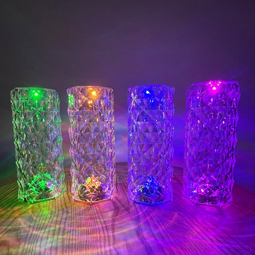 СВЕТОДИОДНАЯ СЕНСОРНАЯ ЛАМПА CRYSTAL DIAMOND RGB + ПУЛЬТ USB