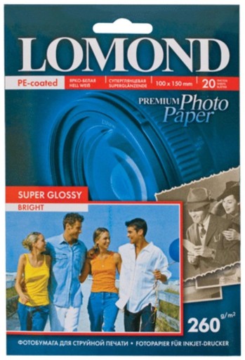 ФОТОБУМАГА для фотографий 10х15 СУПЕР ГЛЯНЦЕВАЯ 260г