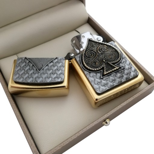 ЗАЖИГАЛКА ZIPPO PIK, ЗОЛОТОЙ СЕРТИФИКАТ 24 КАРАТА