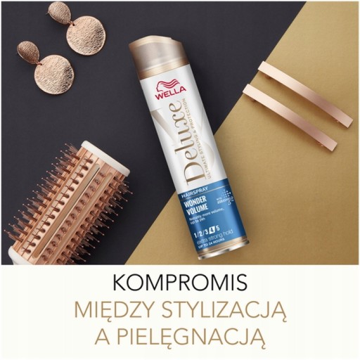 Wella Deluxe Wonder Protection Сильный лак-пена для волос 3 шт. Объем