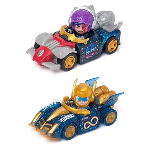 T-Racers Series 6 Light Speed ​​Car Racer Auto Driver 8 шт. в коробке