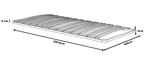 Stelaż do łóżka 100x220 metalowy wkład pod materac