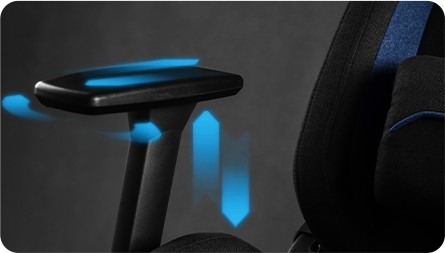 Регулируемое офисное игровое кресло Sense7 с тканевой регулировкой
