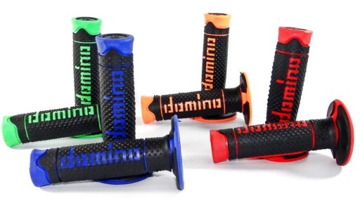 Domino Grip Shifters 22 мм подавляются зелеными вибрациями скрещивания MRF Pit Bike Vibrations