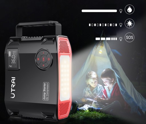 JUMP STARTER UTRAI BOOSTER POWERBANK КОМПРЕССОРНОЕ СТАРТЕРНОЕ УСТРОЙСТВО 4в1