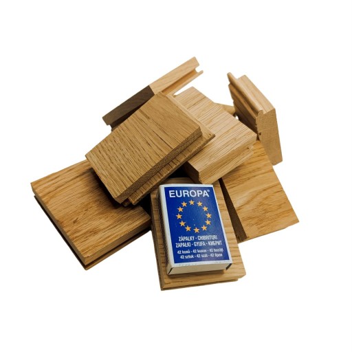 Паркетные обрезки Kindling 10дм3 Kindling Oak 3кг Древесина Дуба Transwood