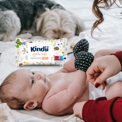 Влажные салфетки детские KINDII EXTRA SOFT х 12 шт.