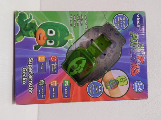 Обучающие часы VTech Pj Mask Pidzamersi Gecko, с