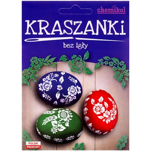 Набор красителей для яиц KRASZANKI без иглы, красный, зеленый, синий
