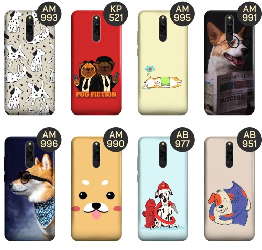 ETUI DO XIAOMI REDMI 8 WZORY PSY PIESKI PSIAKI OBUDOWA POKROWIEC CASE