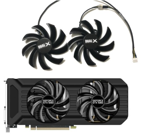 Вентиляторы Palit Dual GTX 1060 1070 1080