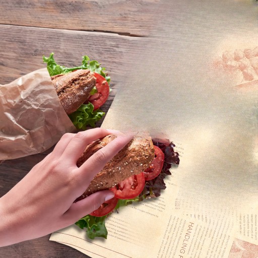 OPAKOWANIA NA BURGERY PAPIER DO KANAPEK 100 ARTYKUŁÓW