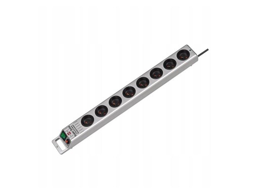 Brennenstuhl Super Solid listwa przeciwprzepięciowa 13500A 8 gniazd 2,5m