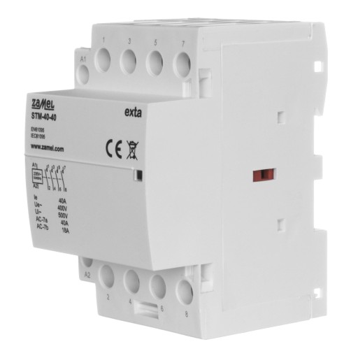 Контактор Zamel 40А, 4xНО, 230В AC | СТМ-40-40