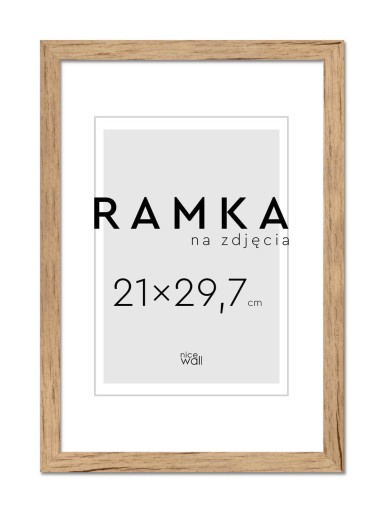 Ramka na zdjęcia 21x29,7 cm z podpórką Brzoza