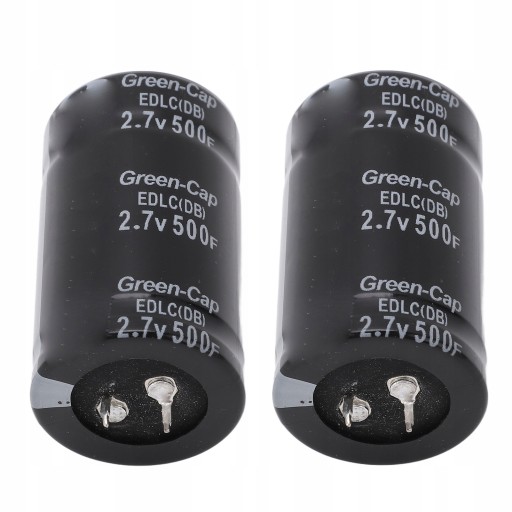 КОНДЕНСАТОР FARADA 2.7V 500F ЧЕРНЫЙ 2 ШТ.