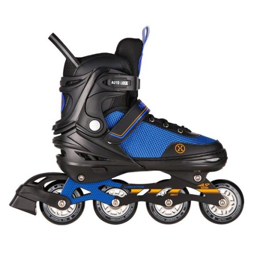 РЕГУЛИРУЕМЫЕ КОНЬКИ 39-43 РЕЗИНОВЫЕ РОЛИКЫ 2в1 NILS EXTREME