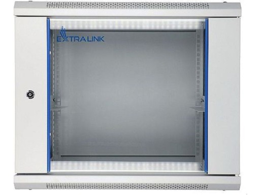 9U 600x600 шкаф серый стоечный настенный Extralink