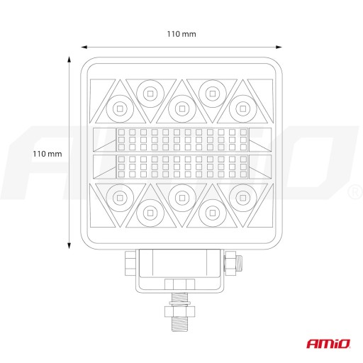 РАБОЧАЯ ЛАМПА ГАЛОГЕННАЯ ПОИСК 9-36В 26LED 6500K