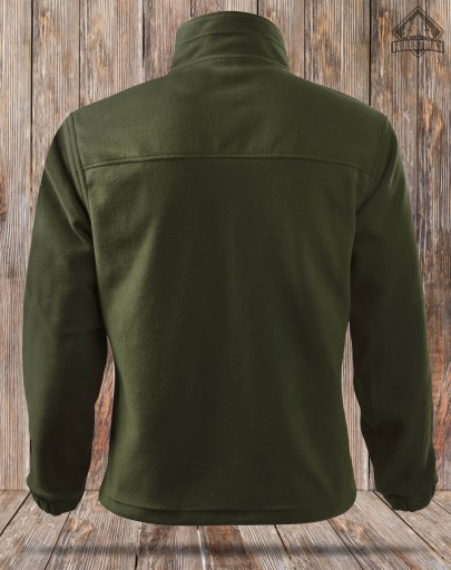 Maskująca bluza polarowa dla Wędkarza na ryby kolor khaki naszywka KARP XXL