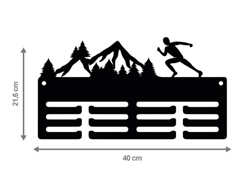 Вешалка для медалей GÓRY RUN 73,2 40см