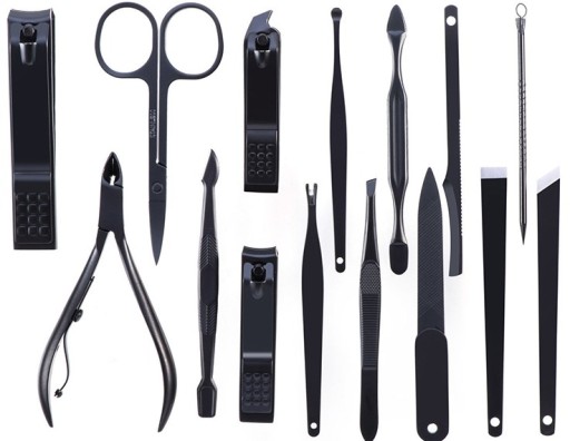 Комплект для ухода за ногтями Manicure Pedicure Toolbox 16 Элементы