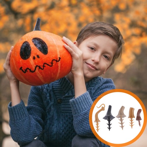 Plastikowa rączka do dyni, DIY, dekoracje na łodygi