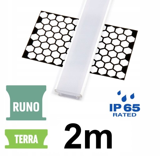 KLOSZ DO PROFILU LED TERRA RUNO WODOODPORNY IP 2M