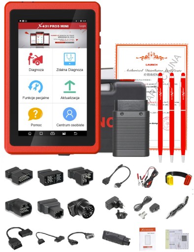 НАБОР LAUNCH PROS MINI X-431 ПОЛЬСКИЙ ЯЗЫК MEGA XL