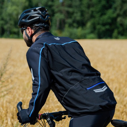 ЗИМНЯЯ ВЕЛОСИПЕДНАЯ КУРТКА L С УТЕПЛИТЕЛЬНОЙ ПОДКЛАДКОЙ SOFTSHELL POLAND