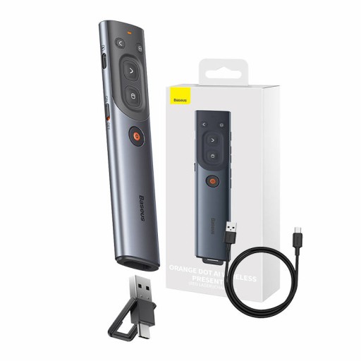 Baseus Orange Laser Indicator с автоматической транскрипцией голоса, D