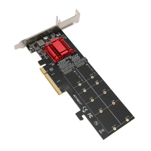 двойной адаптер m.2 pcie nvme с функцией разветвления pcie SSD на pcie 3.1 x8