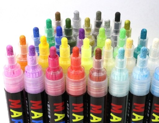 MARKER AKRYLOWY OZDOBNY DEKO 1-2 MM RÓŻOWY MG