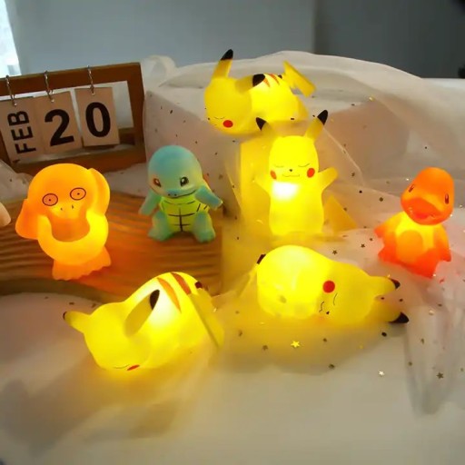 СВЕТОДИОДНЫЙ НОЧНИК PIKACHU POKEMON КРАСИВЫЙ ДЛЯ ПОДАРКА РЕБЕНКУ