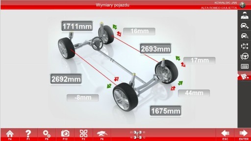 Urządzenie do geometrii kół 3D geometria certyfikat TDT Invento XV550X SKP