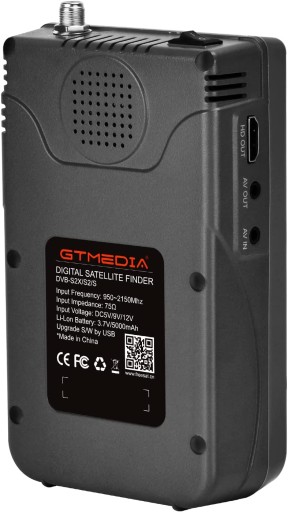 ИЗМЕРИТЕЛЬ СПУТНИКОВОГО СИГНАЛА V8 FINDER2 DVB-S2X ЖК-дисплей