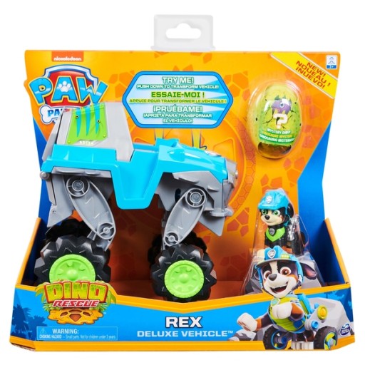 АВТОМОБИЛЬ PAW PATROL DINO Rescue DELUXE И ФИГУРКА РЕКСА