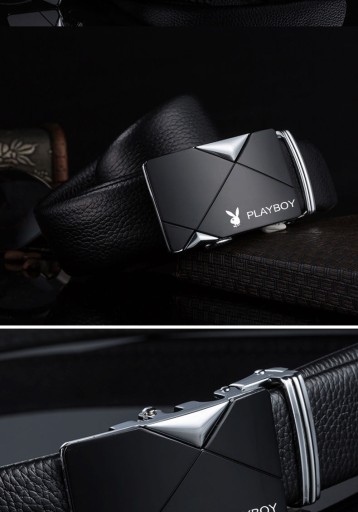 Мужской повседневный ремень Playboy Belt с автоматической пряжкой