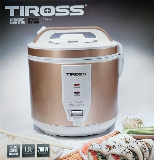 РИСОВАРКА 1,8 л, 700 Вт Рисоварка TIROSS TS-998