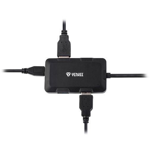 Зарядный концентратор YENKEE с 4 USB-портами YHB 4341BK,