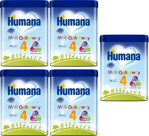 Humana 4 молоко следующее после 24 месяцев 650 г x5