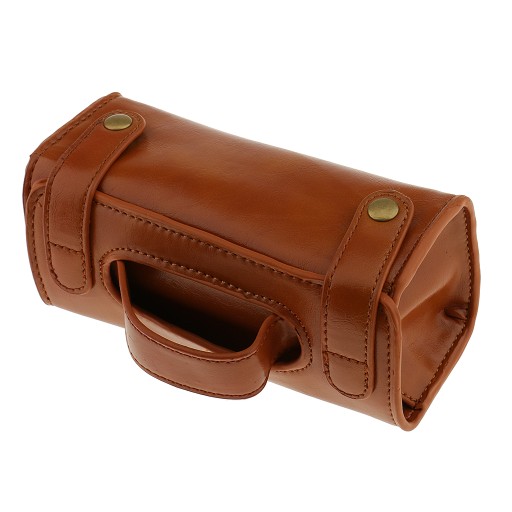 .Tocdo PU Leather Cosmetic Bag for Shaving Brush