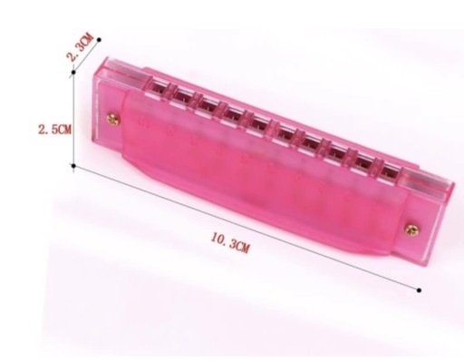2SZT HARMONIJKA USTNA METALOWA + ETUI