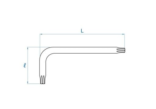 СВЕРХДЛИННЫЙ TORX IMBUS С ОТВЕРСТИЕМ T25 x 130 мм King Tony