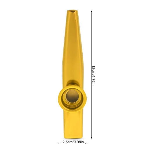 KAZOO NEW LOUD KAZU METAL GOLD